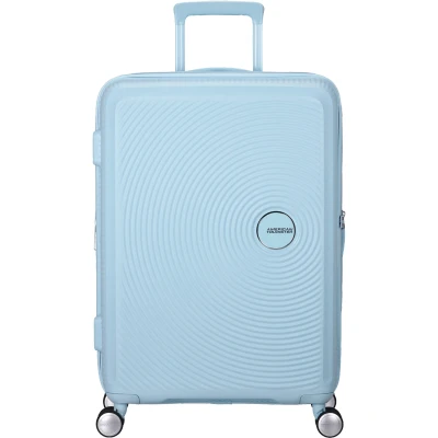 Image of American Tourister SoundBox Medium Check in Pastel Blue
