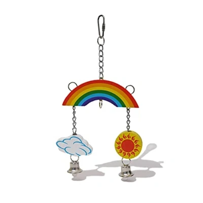 Image of Rosewood Woodies Rainbow Mobile, Activity Toy for Small Animals