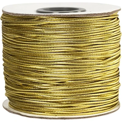Image of 41047 Create Craft Elastic Cord 1 mm gold 100 m