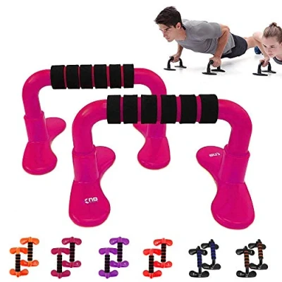 Image of Xn8 Push Up Chest Bar Stand (Pair) with Non Slip Foam Grip Handles for Press Home Gym Fitness Exercise Strength Training