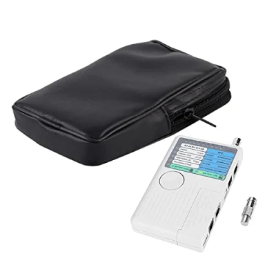 Image of Akozon Network Cable Tester 4 in 1 Portable LAN Remote RJ11 RJ45 USB BNC for UTP STP Cables Tracker