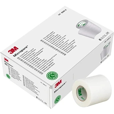Image of 3M Micropore Paper Tape White, 2&quot; Wide 1530 2 Box of 6