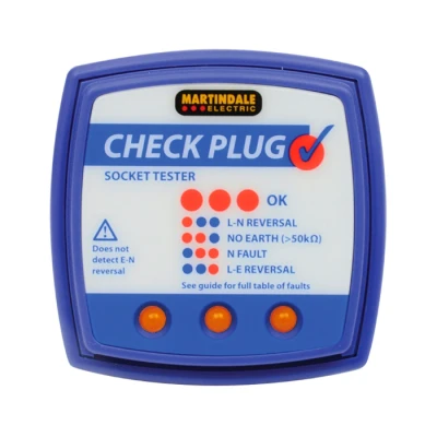 Image of Martindale CP501 Classic Check Plug 240V Socket Tester, Blue