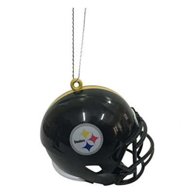Image of NFL Pittsburgh Steelers Helmet Bauble Christmas Tree Pendant Ornament