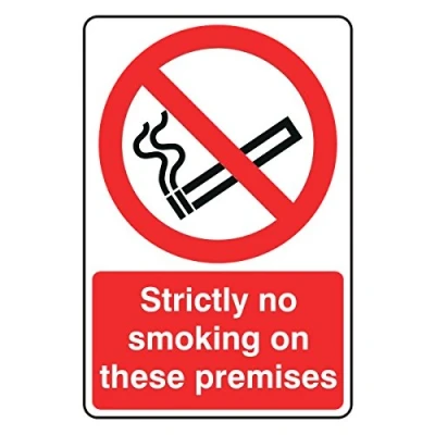 Image of 200x300mm Strictly No Smoking On These Premises Sign Rigid Plastic