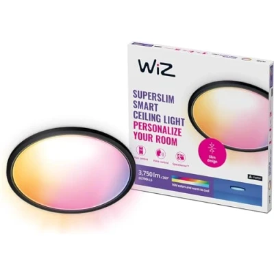 Image of WiZ Colour Smart Connected Superslim Ceiling LED Light 32 Watts [White] for Indoor Home Lighting, Bedroom, Livingroom, Diningroom