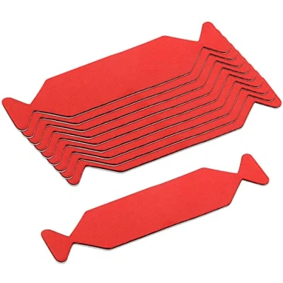 Image of Winjun Pack of 10 professional squeegee covers with microfibre edge, suitable for cm / 3.9 inch size, film gluing, foiling tool