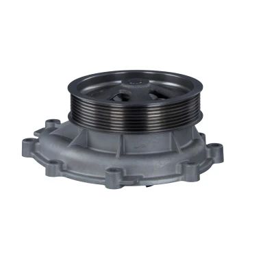 Image of 0570952, 0570956, 0570966, 1365841, 1372365 Water pump FEBI BILSTEIN 21593 with belt pulley gaskets/seals Grey Cast Iron