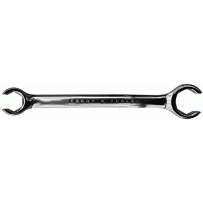 Image of Split Ring Spanner for 15mm and 22mm Plumbing Compression Fittings Double End Open Flare Nut Crows Foot Box Tool