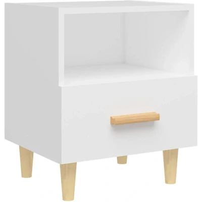 Image of vidaXL Bedside Cabinet White 40x35x47 cm