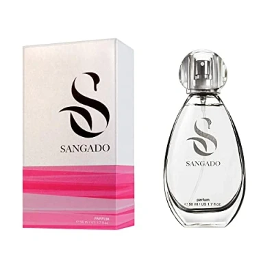 Image of SANGADO Gardenia and Musk Perfume for Women, 8 10 hours long Lasting, Luxury smelling, Chypre Floral, Fine French Essences, Extra Concentrated (Parfum), Alluring, 50 ml Spray