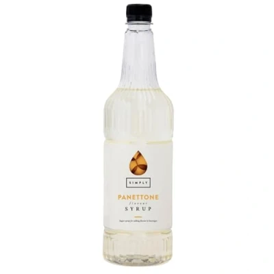 Image of Simply Panettone Syrup, Vegan, Nut Free &amp; Halal Certified Flavoured Syrup for Coffee, Cocktails Baking (1 Litre)