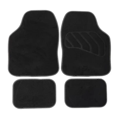 Image of Sakura SS5461 Car Carpet Mats, White, Flux, Set of 4