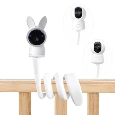 Image of Derebir Baby Monitor Holder Camera Mobile Phone Compatible with ARENTI Monitors Most Video A Adjustable Safer Flexible Stand (18.4inch)
