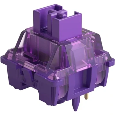 Image of Akko V3 Pro Lavender Purple Keyboard Switch with Dustproof Stem for Mechanical Gaming Keyboard, 5 Pin Tactile Switches (45pcs)