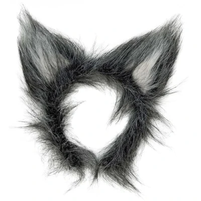 Image of Plush Wolf Ears Accessory for Animal Fancy Dress