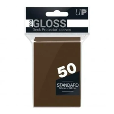 Image of Ultra Pro SLEEVES 50 D12 Card Game (Brown)