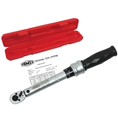 Image of FAMEX 10872 Torque Spanner; 6 30 Nm; 6.3 mm (1/4 inch) Drive, for Left/Right Handed Measurement