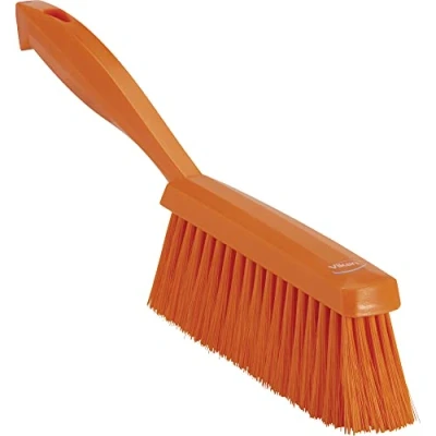 Image of Vikan 45877 Bench Brush, Polypropylene, Polyester Soft Bristle, 14&quot;, Orange