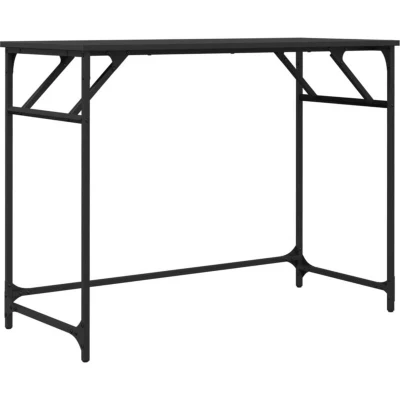 Image of vidaXL Desk Black 100x45x76 cm Engineered Wood and Powder coated Steel