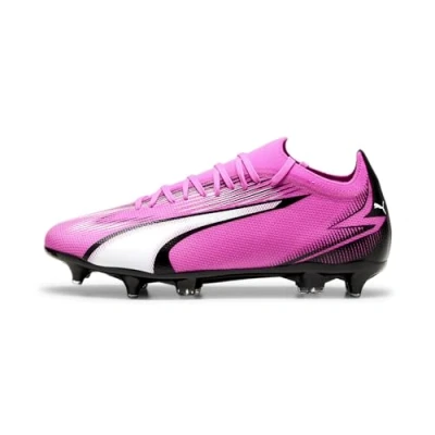 Image of Puma Men Ultra Match Mxsg Soccer Shoes, Poison Pink White Black, 7.5 UK