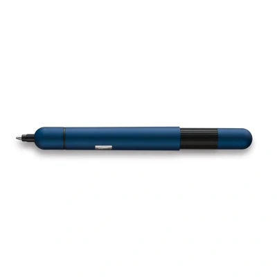 Image of Lamy pico imperialblue ballpoint pen Innovative pocket with one click in full size metal barrel &amp; line width M incl. compact refill 22 black