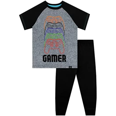 Image of Harry Bear Boys Pyjamas Gamer Gray 7 8 Years