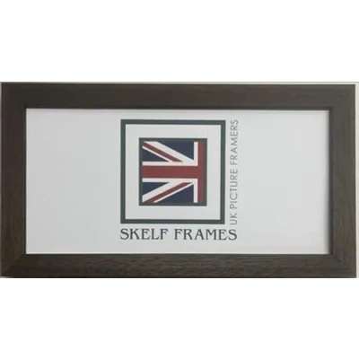 Image of Skelf Frames 30 x 10 Inches Panoramic Wood Picture Photo Poster Frame with Glass (Phoenix Brown)