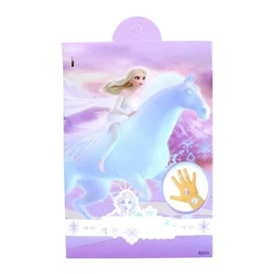 Image of Fashion Yo 4 Sheets Kids Girls Princess Mermaid Temporary Tattoos Sticker Birthday Party Bag Fillers Favors Supplies Gifts Goodies,Fake Waterproof Tattoo Set (Elsa Ⅱ)