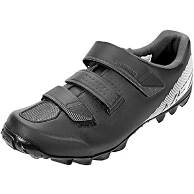 Image of Shimano Men ME200 SPD MTB Cycling Shoe Black/Green, Size EU 44