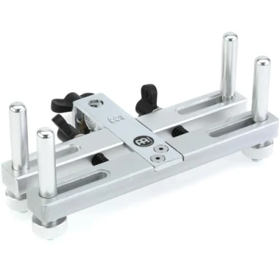 Image of Meinl Percussion Frame Drum Holder Mount for Instrument Adjustable Steel and Aluminum, Silver (MC FDH)