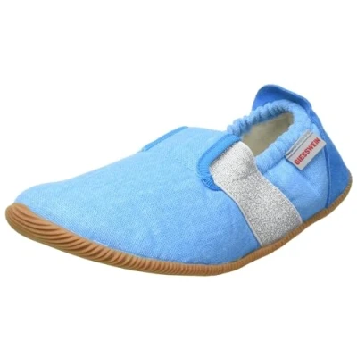 Image of Giesswein Unisex Kids Söll Slim Fit Flat Slippers, Dark Blue, 8 UK Child