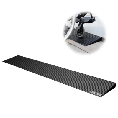 Image of LIEKUMM 25mm Rise Threshold Ramp, 650KG Capacity Non Slip Rubber Ramps for Door Threshold, Driveways, Steps, Stairs, Curb Bicycles, Scooter