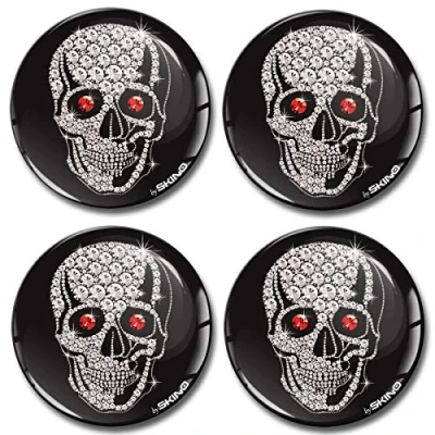 Image of SkinoEu 4 x 65 mm Stickers 3D Gel Silicone Car Rim For Hub Caps Wheel Cap Cover A 7465 Z*