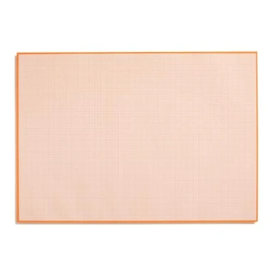 Image of Graph Paper Block for Writing and Sketching I DIN A3 Orange Tear Off Mathematical with Line Structure Office School dv_781