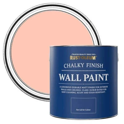 Image of Rust Oleum Peach Wall and Ceiling Paint in Matt Finish Happy as a Clam 2.5L (SHDRCT825)