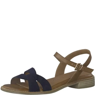 Image of MARCO TOZZI Women&#039;s 2 28123 42 Sandal, Navy Comb 2023, 5 UK