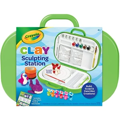 Image of CRAYOLA Clay Scultping Station, Art Set for Kids, Gift Ages 4, 5, 6, 7