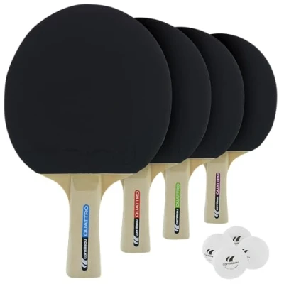 Image of Cornilleau Sport Quattro Table Tennis Set (4 Bats and 4 Balls)
