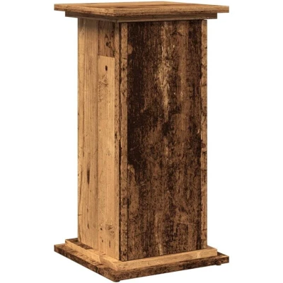 Image of vidaXL Display Stand with Storage Old Wood 31x30x60 cm Engineered