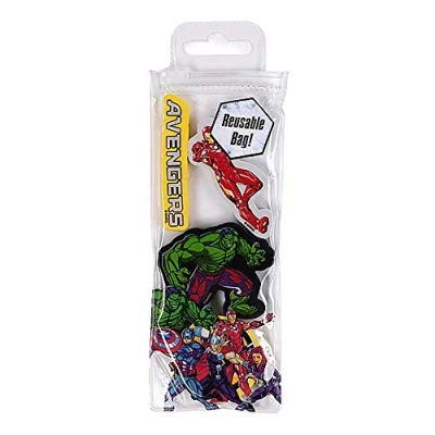 Image of Pyramid International Marvel Comics Avengers Character Burst 4pk Eraser Set Pencil Rubbers School Erasers