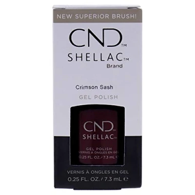Image of CND Shellac Crimson Sash, 7.3 ml/0.25 fl oz.