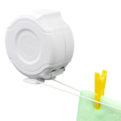Image of KCT 26m Twin Wall Mountable Retractable Washing Line (2 x 13m) Outdoor Indoor Clothes Airer