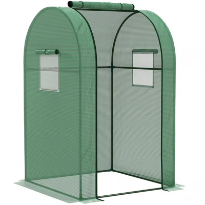 Image of Outsunny Tomato Greenhouse with Roll up Door, 94 x 150cm Green