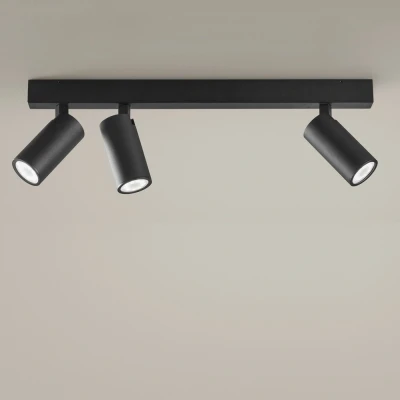 Image of Simply Spotlight 4 Light Bar Metallic Black GU10 7W
