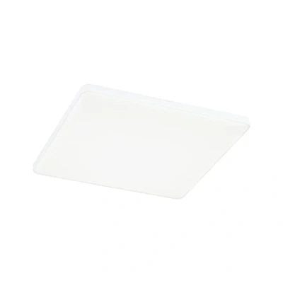 Image of Paulmann 79955 LED panel recessed Veluna VariFit Edge 200x200mm rectangular dimmable Daylight white, white plastic ceiling luminaire 4000K