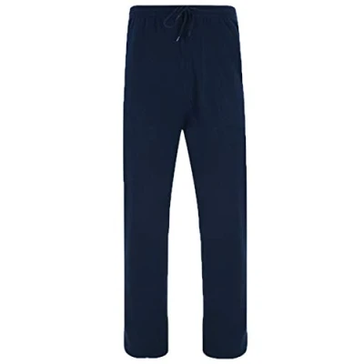 Image of KAM. Mens Big Size Joggers Trousers Bottoms Open Hem Short Or Regular Leg 2 8XL (3XL Short, Navy)