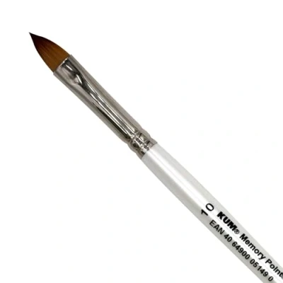 Image of KUM 514.02.11 Memory Point Brushes ct, Memtip Pin ct# 10, Cat Tongue Shape, 1 Item