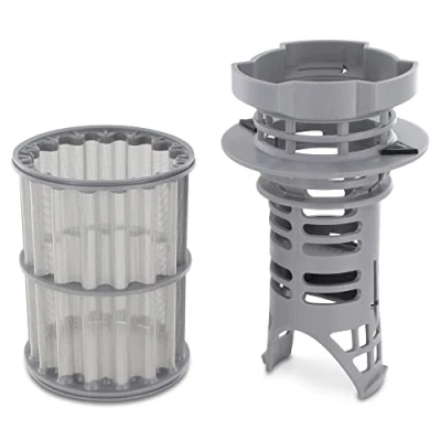 Image of DEKAROX Coarse Sieve + Fine Micro Filter 2 Piece for Bosch Siemens 645038 00645038 Dishwasher such as SuperSilence SilencePlus Maxx Avantixx Logixx PerfectDry iQ100 iQ300 iQ500 iQ700