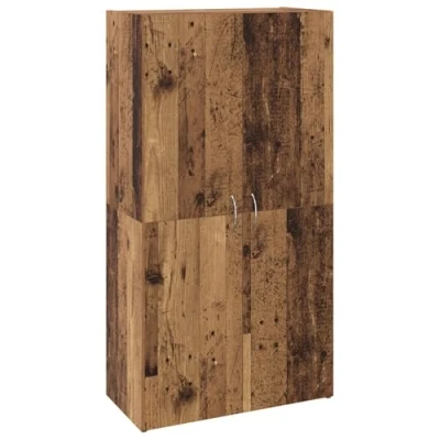 Image of vidaXL Office Cabinet Old wood 60 x 32 115 cm Engineered